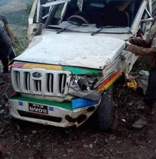 जीप दुर्घटनाका कारण पाँचथरमा ११ जना घाइते