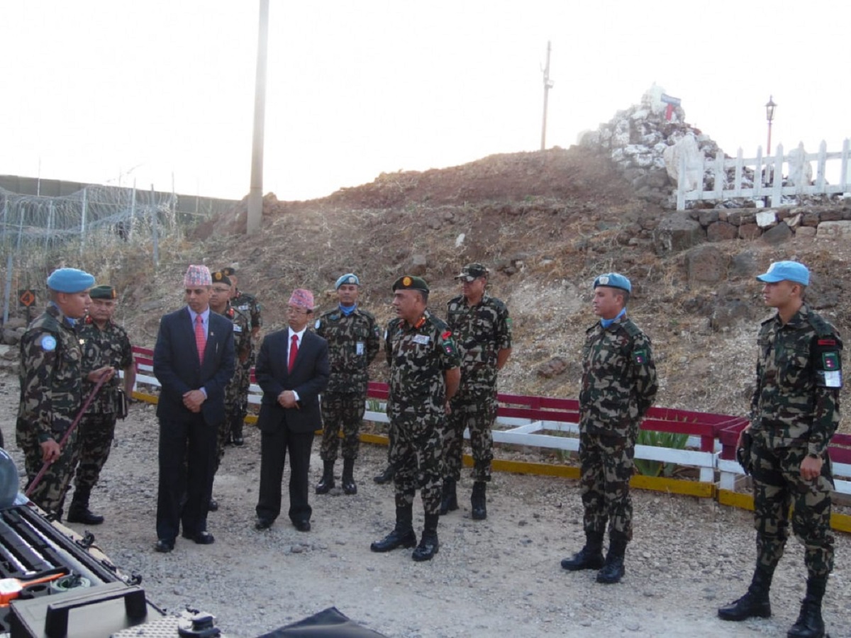 प्रधान सेनापति शर्मा सिरियामा, नेपाली शान्ति सैनिकहरूलाई ‘प्रधान सेनापति प्रशंसा निशान’ प्रदान