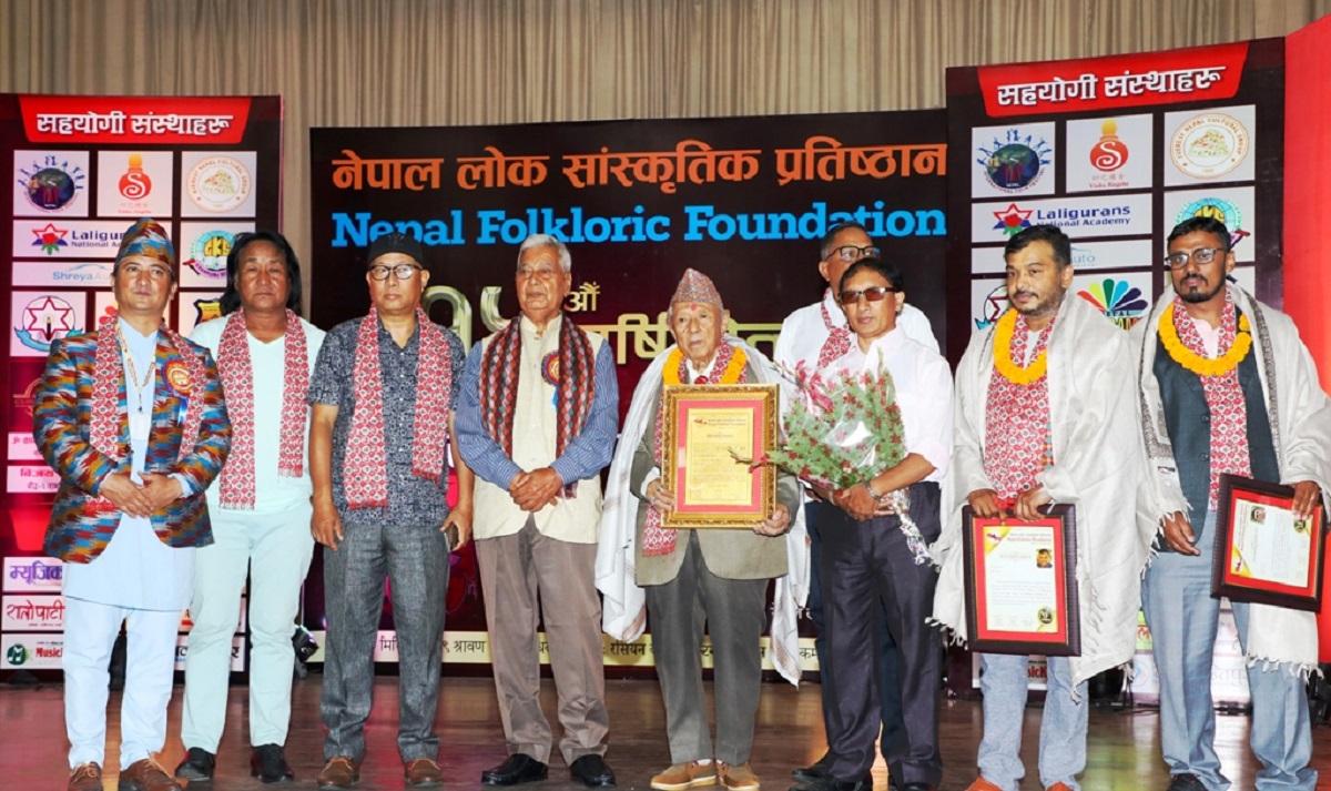 नृत्य निर्देशक भैरवबहादुर थापा ‘दीर्घ साधना सम्मान’ बाट सम्मानित