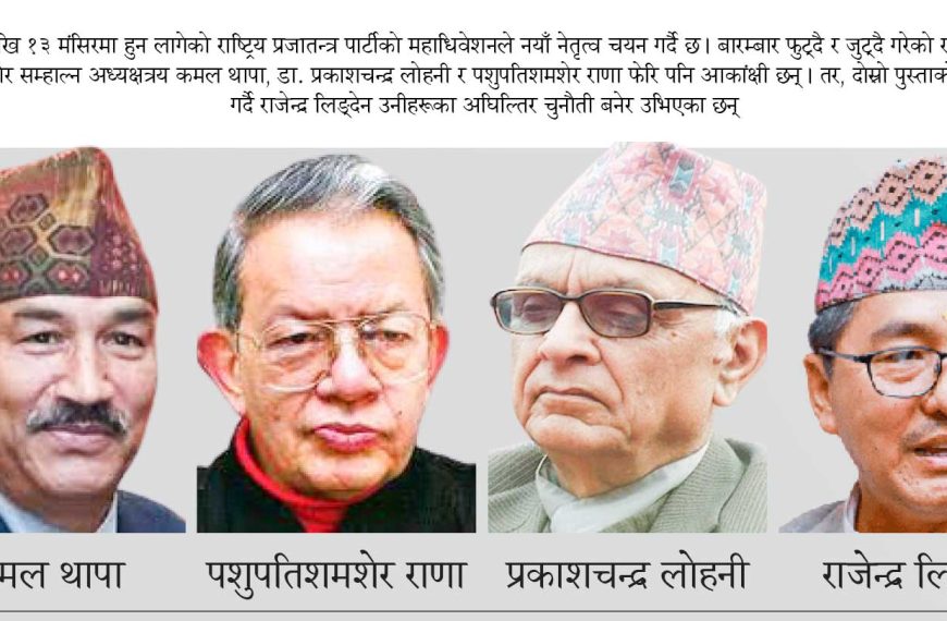 राप्रपाका चार नेताले गरे पार्टी&hellip;