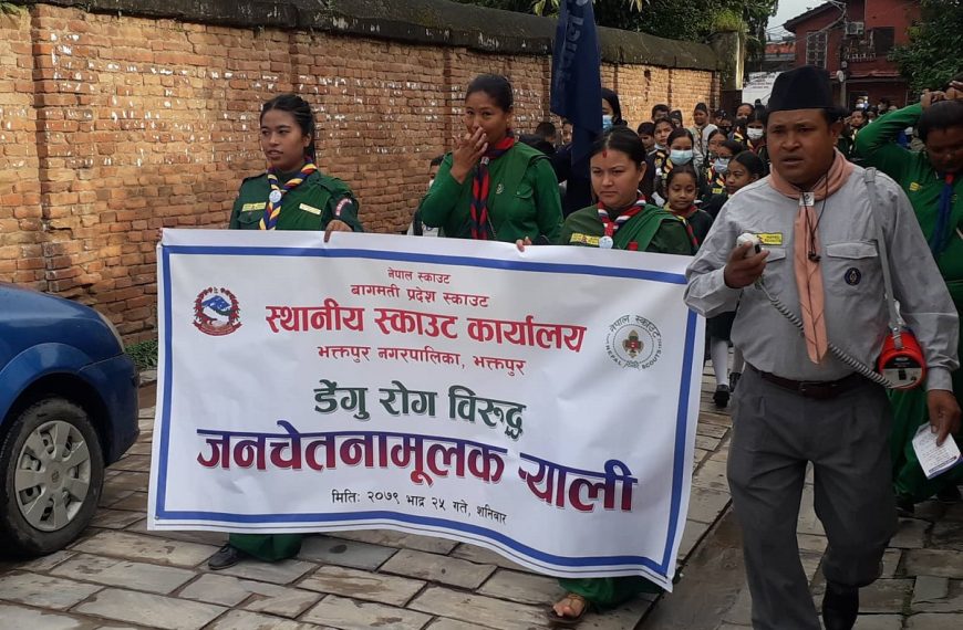 डेँगुबाट जोगाउन भक्तपुरमा निकालियो सचेतना&hellip;