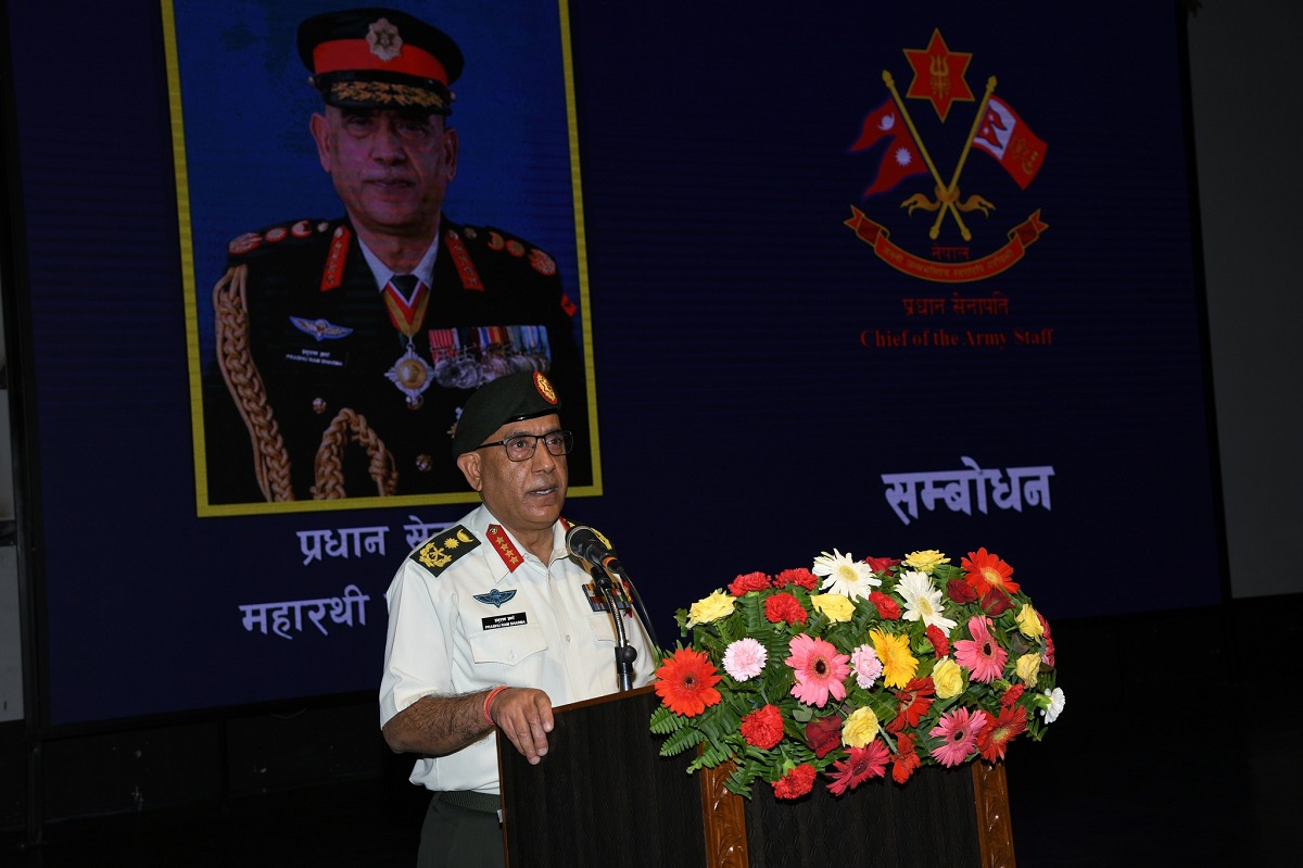 प्रधानसेनापतिको कार्यभार सम्हालेको एक वर्ष पुरा, सकलदर्जालाई सम्बोधन