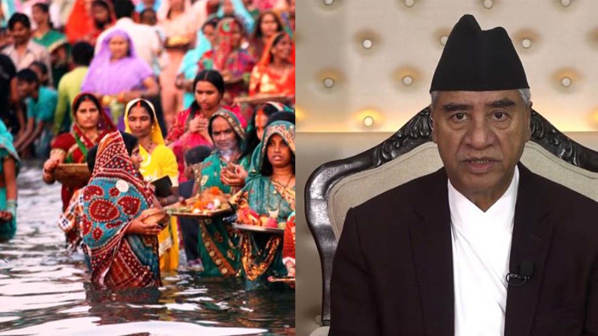 छठले समाजमा सांस्कृतिक एकताको भावना बृद्धि गरेको छ–प्रधानमन्त्री देउवा
