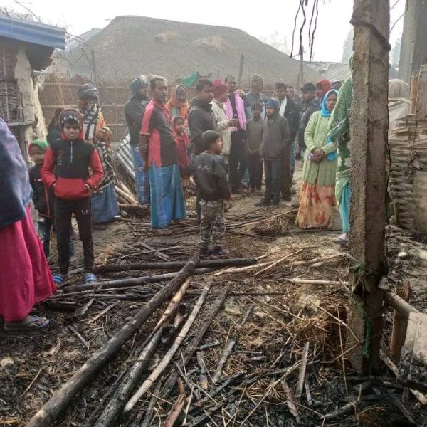 सप्तरीको छिन्नमस्तामा आगलागी हुँदा ५ लाख रुपैयाँभन्दा बढीको क्षति