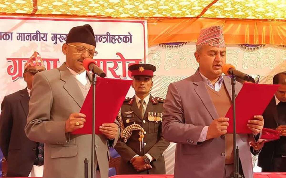 बागमती प्रदेशका मुख्यमन्त्री शालिकराम जम्कट्टेलले लिए शपथ ग्रहण