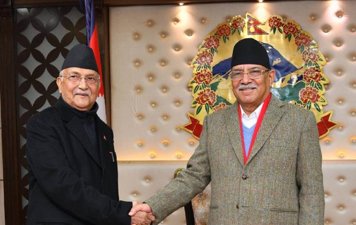 आज प्रधानमन्त्री दाहाल र अध्यक्ष ओलीबीच भेटवार्ता