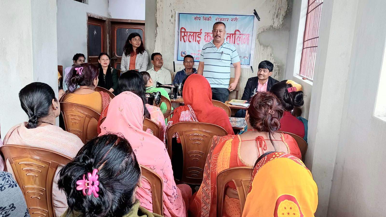 ७ न.वडामा ४५ दिने सिलाइ कटाइ तालिम उद्घाटन