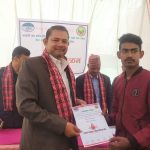 जनजाति तथा दलित सेवा समिति तथा नेपाल रजक सेवा समाज द्वारा संयुक्त रक्तदान कार्यक्रम