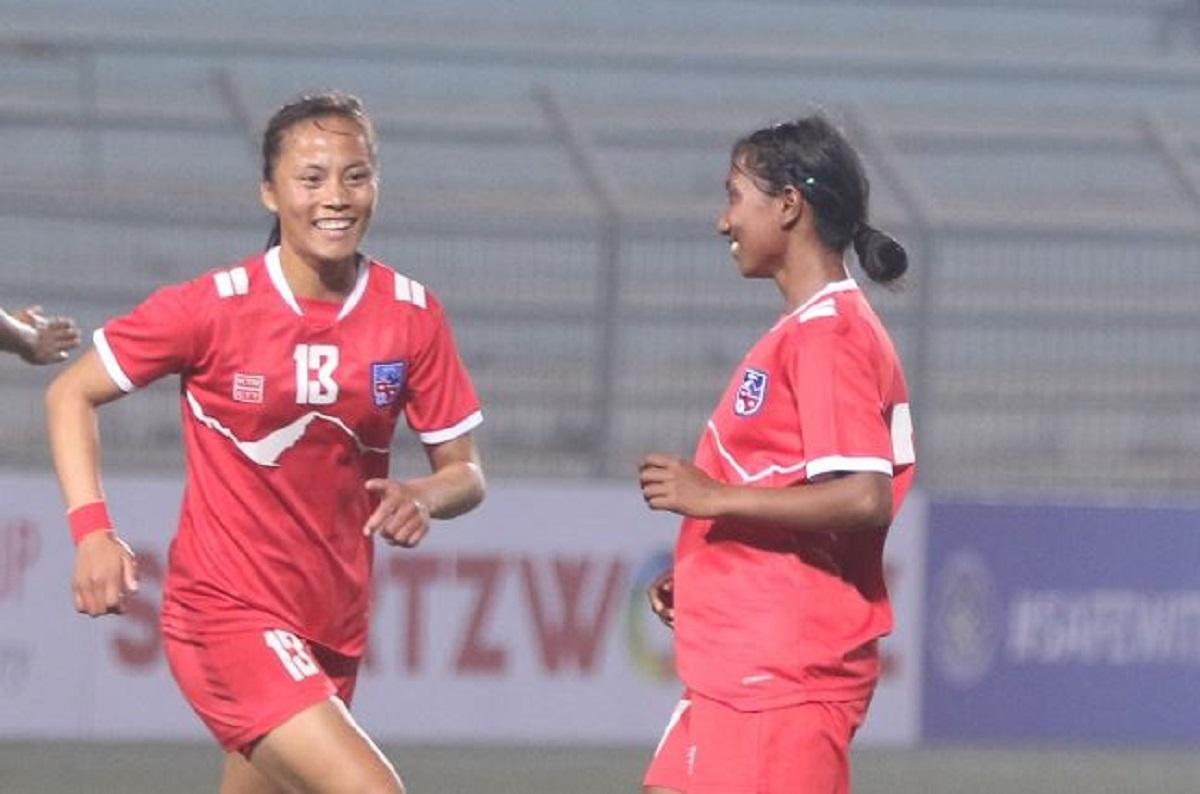 एएफसी यू–२० महिला एसियन कपः नेपालले प्यालेस्टाइनसँग खेल्दै