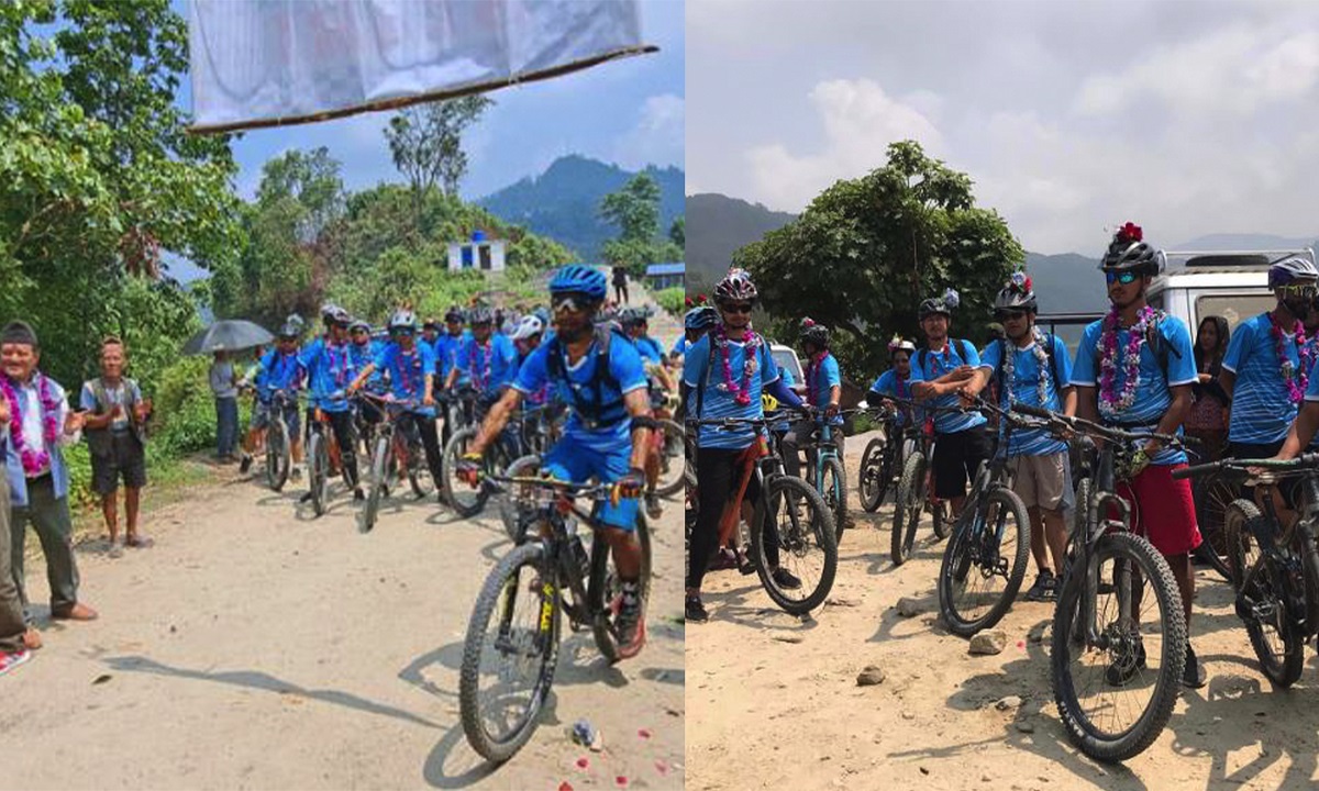 पर्यटन प्रवर्द्धन गर्न राइनासमा साइकल ट्रेलसहितको पदमार्ग निर्माण