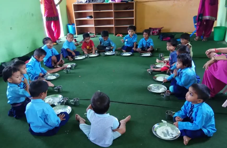 मर्स्याङ्दी गाउँपालिकामा रैथाने खाद्यान्नमा आधारित विद्यालय दिवा खाजा सञ्चालन