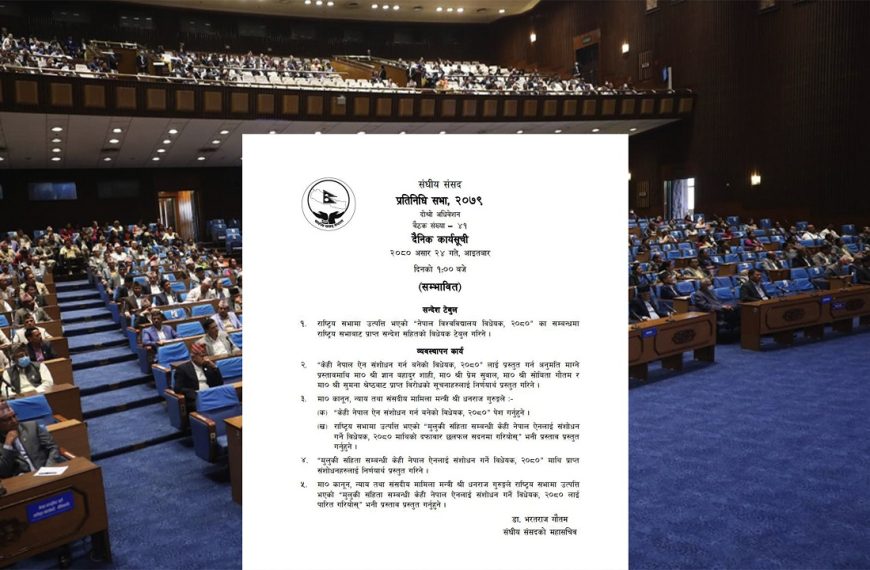 प्रतिनिधिसभा बैठक बस्दै : तीनवटा&hellip;
