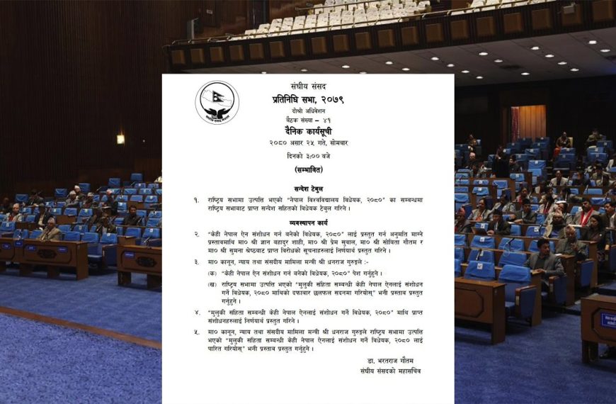 प्रतिनिधिसभा बैठक बस्दै, यस्तो छ&hellip;