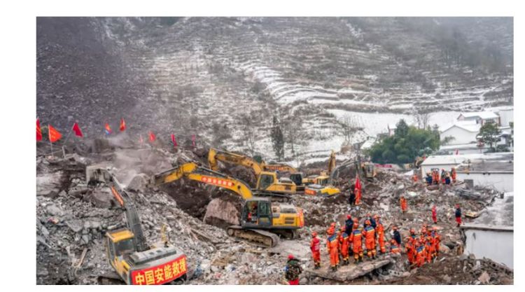 चीनको युनान प्रान्तमा पहिरोः ३९ को मृत्यु, ९०० बढी गाउँले बिस्थापित