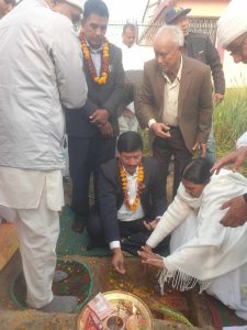 पूर्व कानूनमन्त्री लीला नाथ श्रेष्ठद्वारा ब्रह्माकुमारी पाठशालाको शिलान्यास,&hellip;
