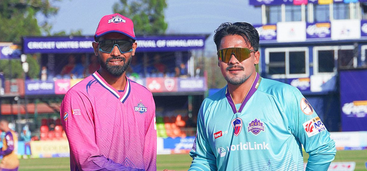 एनपीएल २०२५: उद्घाटन खेलमा काठमाडौंले टस जित्यो, पहिला फिल्डिङ गर्ने