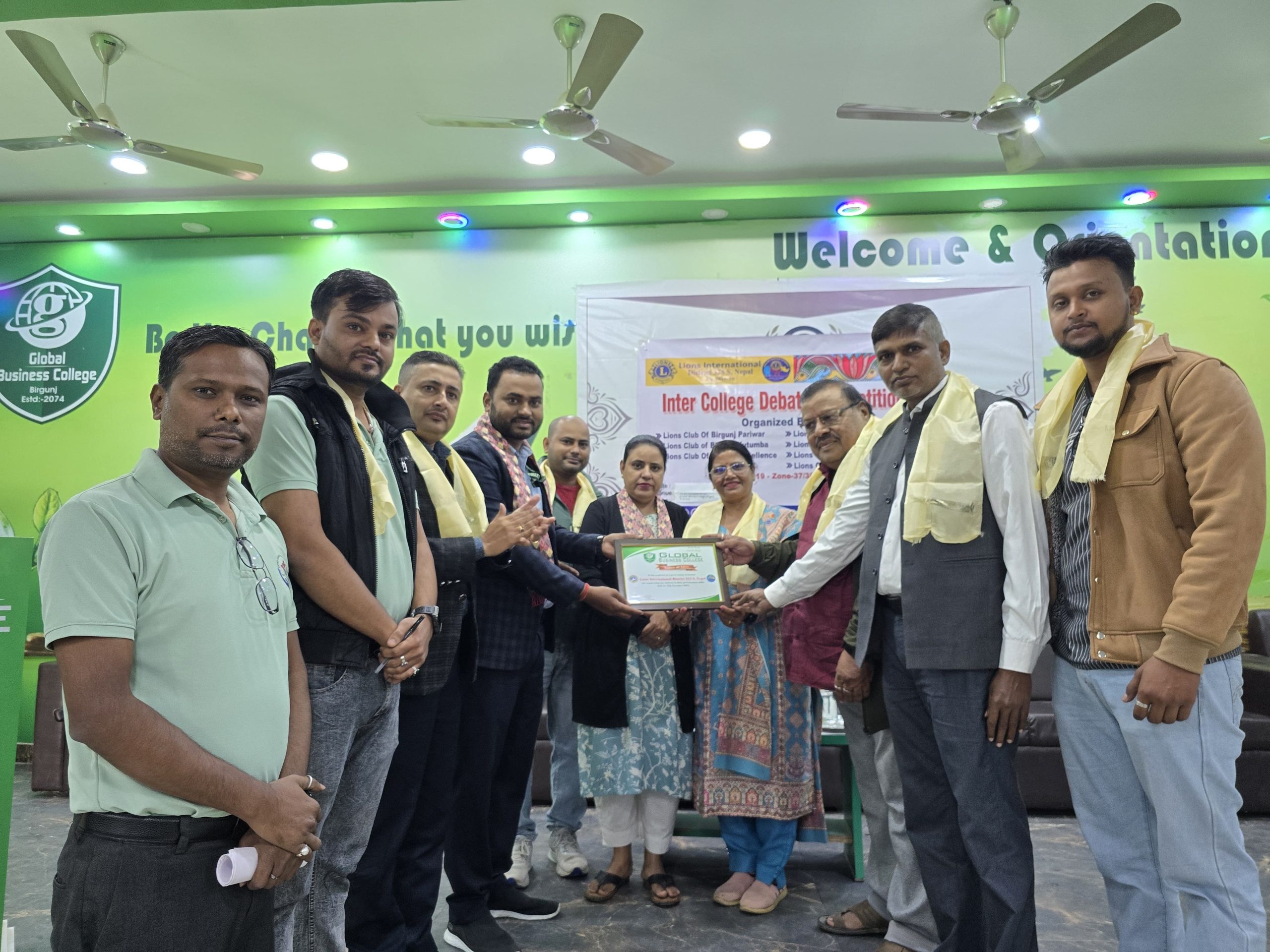 वीरगंजमा इन्टर–कलेज वाद–विवाद प्रतियोगिता सुरु, ग्लोबल बिजनेस कलेजबाट दुई विद्यार्थी फाइनलका लागि चयन