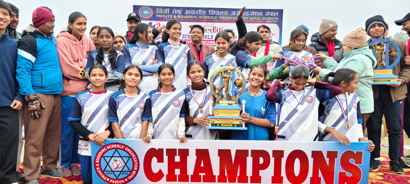 प्याब्सन टी–१० क्रिकेट प्रतियोगिता सम्पन्न, ब्लु हेभन र लिटल फ्लावर एकेडेमी बने च्याम्पियन