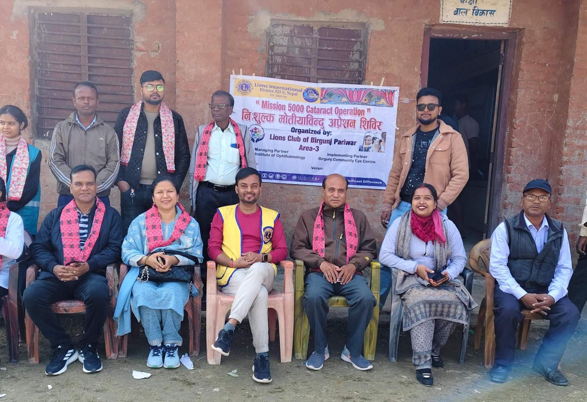 लायन्स क्लबद्वारा आयोजित शिविरमा ७६ जनामा मोतियाबिन्दु पहिचान